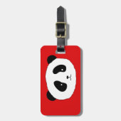 Cute Panda Beer gezichten Modern Fun door LeahG Bagagelabel (Voorkant verticaal)