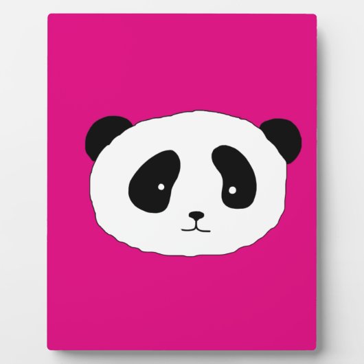 Cute Panda Beer gezichten Modern Fun door LeahG Fotoplaat (Voorkant)