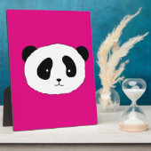 Cute Panda Beer gezichten Modern Fun door LeahG Fotoplaat (Zijkant)