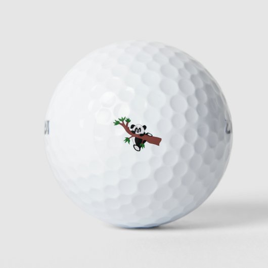 Cute Panda Beer Golfballen (Voorkant)