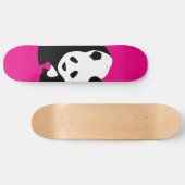 Cute Panda Beer Hot Pink Fuchsia Zoo Wildlife Gift Skateboard (Horizontaal)