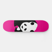 Cute Panda Beer Hot Pink Fuchsia Zoo Wildlife Gift Skateboard (Horizontaal)