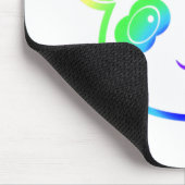 Cute Panda Beer in de kleuren van de regenboog Muismat (Hoek)