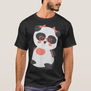 Cute Panda Beer in zonnebril T-shirt