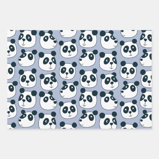 Cute Panda Beer Inpakpapier Vel (Voorkant)