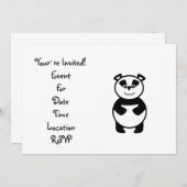 Cute panda beer kaart (Voorkant / Achterkant)