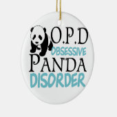 Cute Panda Beer Keramisch Ornament (Rechts)