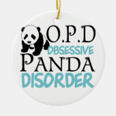 Cute Panda Beer Keramisch Ornament (Voorkant)