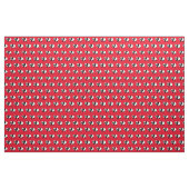 Cute Panda Beer Kind Baby Nursery Red Stof (Yard (91,4 cm))