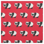 Cute Panda Beer Kind Baby Nursery Red Stof (Swatch)