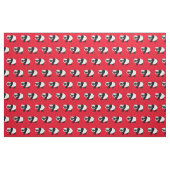 Cute Panda Beer Kind Baby Nursery Red Stof (Fat Quarter)