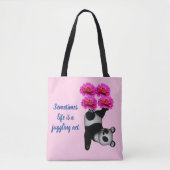 Cute Panda Beer Life is een jonglewet Tote Bag (Voorkant)