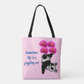Cute Panda Beer Life is een jonglewet Tote Bag (Achterkant)