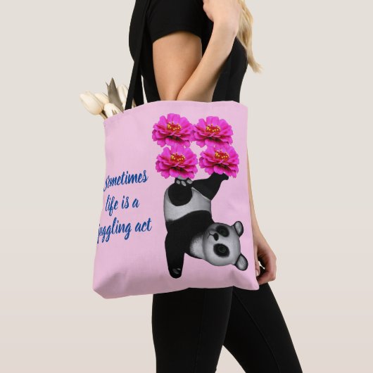 Cute Panda Beer Life is een jonglewet Tote Bag (Dichtbij)