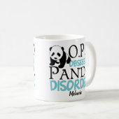 Cute Panda Beer Lover Monogram Koffiemok (Voorkant rechts)