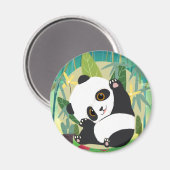 Cute Panda Beer Magneet (Voorkant / Achterkant)