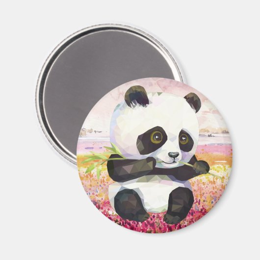 Cute Panda Beer Magnet (Voorkant / Achterkant)