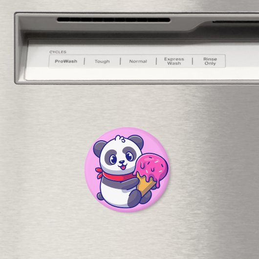 Cute Panda Beer Magnet (Insitu (Vaatwasser))