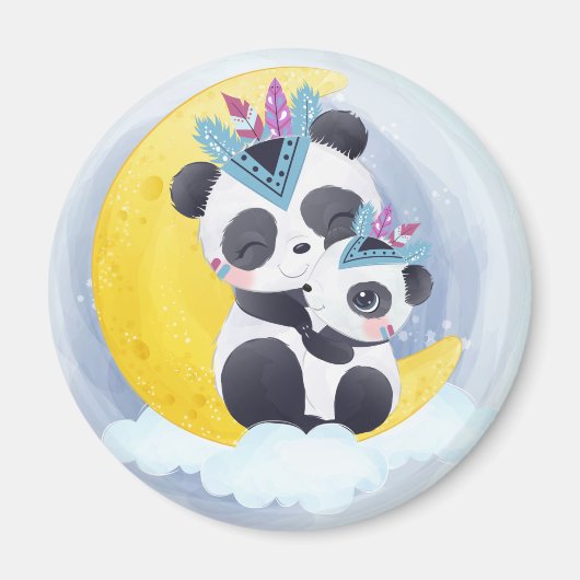 Cute Panda Beer Magnet (Voorkant)