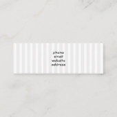 Cute Panda Beer met Rose Bouquet Mini Visitekaartje (Achterkant)