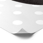 Cute Panda Beer met Rose Bouquet Poster (Hoek)