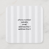 Cute Panda Beer met Rose Bouquet Vierkante Visitekaartje (Achterkant)