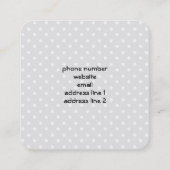 Cute Panda Beer met Rose Bouquet Vierkante Visitekaartje (Achterkant)