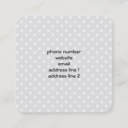 Cute Panda Beer met Rose Bouquet Vierkante Visitekaartje (Achterkant)