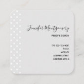 Cute Panda Beer met Rose Bouquet Vierkante Visitekaartje (Achterkant)