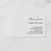 Cute Panda Beer met Rose Bouquet Visitekaartje (Achterkant)