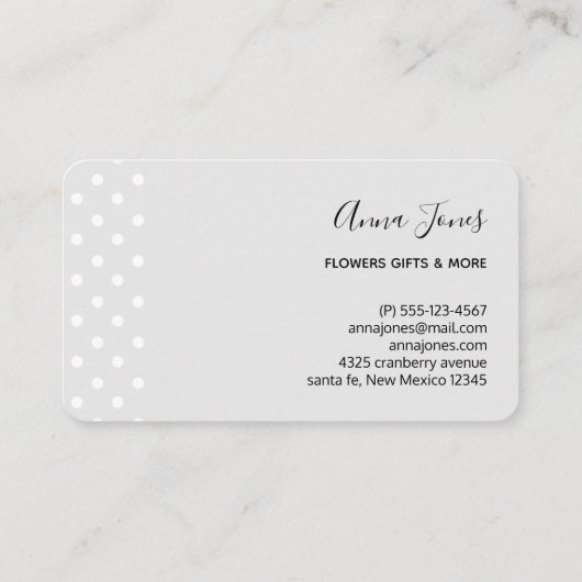 Cute Panda Beer met Rose Bouquet Visitekaartje (Achterkant)