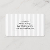 Cute Panda Beer met Rose Bouquet Visitekaartje (Achterkant)