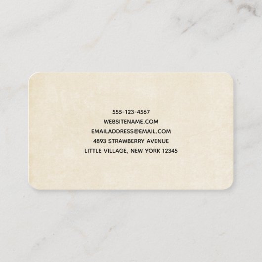 Cute Panda Beer met Rose Bouquet Visitekaartje (Achterkant)