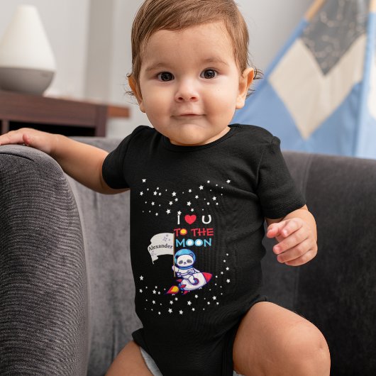Cute Panda Beer on Rocket Ship Kinder Romper