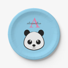 Cute Panda Beer Papieren Borden – Persoonlijk Bordje