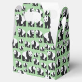 Cute Panda Beer Pattern Bedankdoosjes (Geopend)