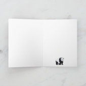 Cute Panda Beer Pattern Birthday Kaart (Binnen)