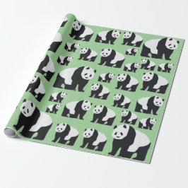 Cute Panda Beer Pattern Cadeaupapier