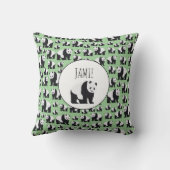 Cute Panda Beer Pattern Kussen (Achterkant)