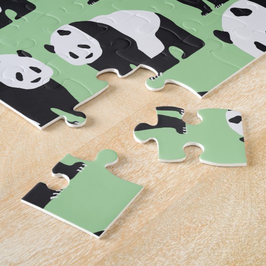 Cute Panda Beer Pattern Legpuzzel (Zijkant)