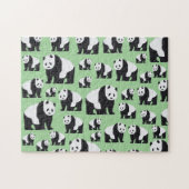 Cute Panda Beer Pattern Legpuzzel (Horizontaal)
