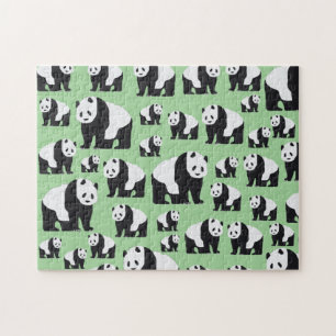 Cute Panda Beer Pattern Legpuzzel