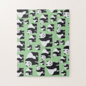 Cute Panda Beer Pattern Legpuzzel (Verticaal)