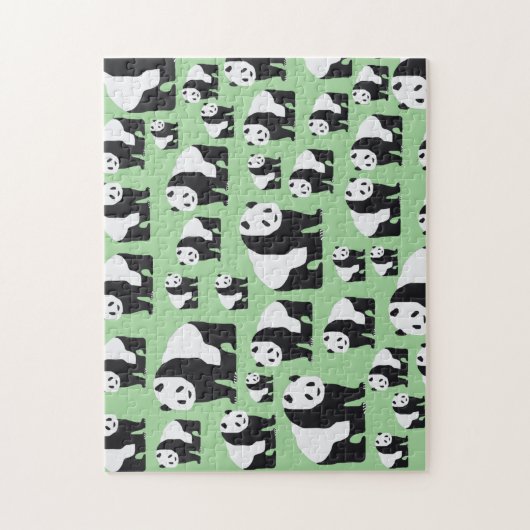 Cute Panda Beer Pattern Legpuzzel (Verticaal)