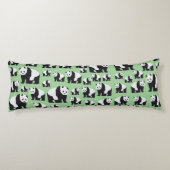 Cute Panda Beer Pattern Lichaamskussen (Achterkant)