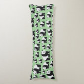 Cute Panda Beer Pattern Lichaamskussen (Voorkant Verticaal)