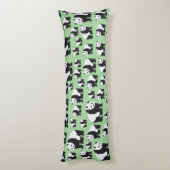 Cute Panda Beer Pattern Lichaamskussen (Achterkant (Verticaal))