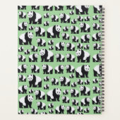 Cute Panda Beer Pattern Planner (Achterkant)