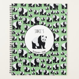 Cute Panda Beer Pattern Planner