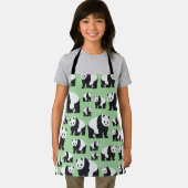 Cute Panda Beer Pattern Schort (Insitu)